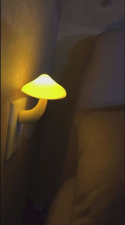 Mushroom Night Light with Sensor